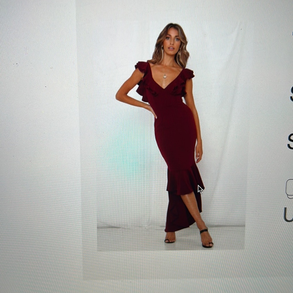 Hello molly maroon/plum maxi dress